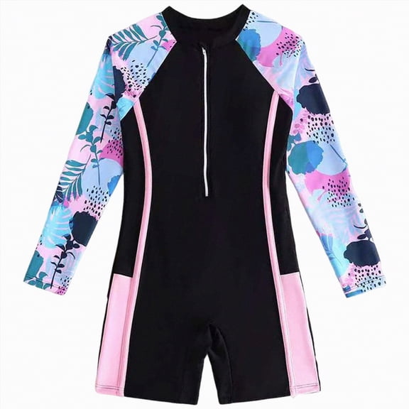 Gibobby Big Girls Swimsuits One-Piece Cut Out Summer Tie Dye Beach Sport Bathing Suit Swimwear for Kids Size 9-10T(9-10 Years,Black)