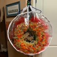 thumbnail image 3 of Garland Bag Clear Window Portable PVC Holiday Wreath Storage Container for Home, 3 of 8