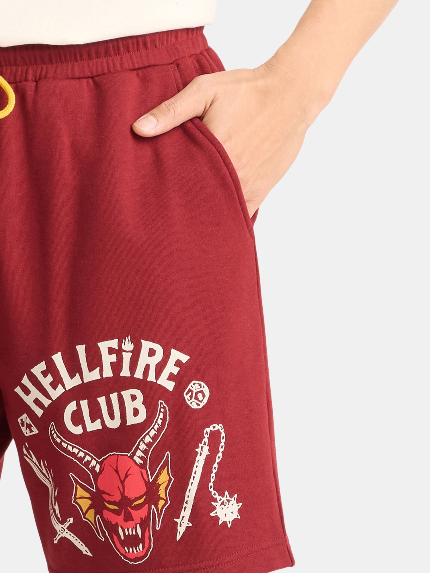 Netflix Stranger Things Hellfire Club Men's & Big Men's Graphic Jogger Shorts, Sizes S-2XL