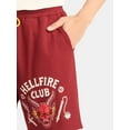 thumbnail image 2 of Netflix Stranger Things Hellfire Club Men's & Big Men's Graphic Jogger Shorts, Sizes S-2XL, 2 of 5