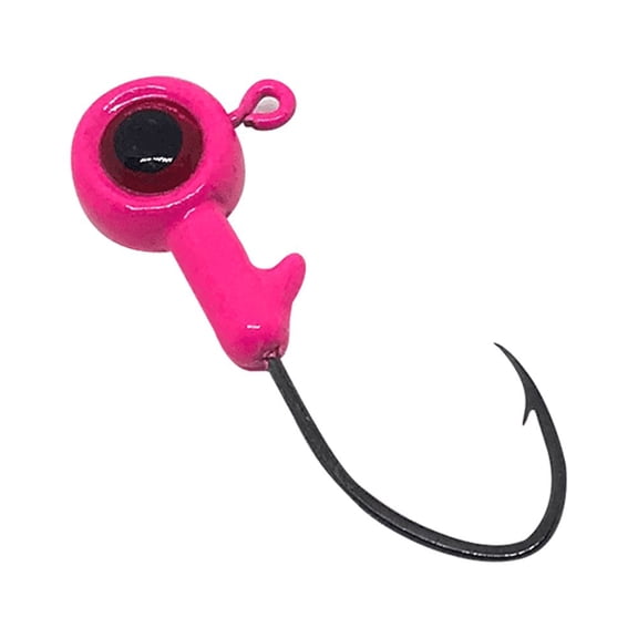 BoneHead Tackle BX 1/8oz Round Ball Jighead Pink