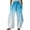 Blue 1, variant on kaondbfi Spring Fall Daily Essentials Clothing Lady's Four Pocketed Double Printed Casual Pants Summer Casual Pants for Women