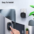 thumbnail image 2 of , Wireless with 2 Receivers Easy installation, Adjustable Volume, 58 Chimes, Colorful LED, 1000Ft Range, M520+F55, Black, 2 of 3