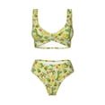 thumbnail image 4 of Daiia Cute Dinosaurs Women's Bikini Set Two Piece Swimsuit High Waisted Bikini Adjustable Straps Bikini Perfect for Beach, Pool, and Summer Vacation-XX-Large, 4 of 9
