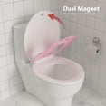 thumbnail image 4 of M optimized Toilet Seat, Plastic Toilet Seat With Soft Close, Never Loosen, Easy Clean, 17inch / 19inch Round Toilet Seat, Elongated Toilet Seat, 4 of 8