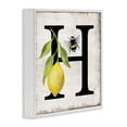 thumbnail image 3 of Stupell Industries Rustic Lodge Lemon & Bee H Letter White Framed Giclee Art, 12 x 12, by Creatif Belle, 3 of 8