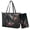 Black- Dragonfly Rose Black, variant on TSOVTHRID Owl Flroal Brown Print Tote Bag for Women 2 PCS Purse and Wallet Set Top Handle Satchel Purse Large Capacity Leather Women Shoulder Handbag for Shopping