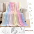 thumbnail image 5 of Pink Purple Blanket Soft Cozy Warm Throw Blanket for Couch, Plush Fuzzy Flannel Fleece Blankets for Sofa, Modern Colorful Ombre Abstract Tie Dye Art Bed Blankets Lightweight Gifts for Women, 32"x48", 5 of 9