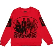 Juniors' Graphic Sleeves Long Sleeve Sweatshirt