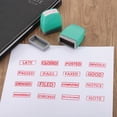 thumbnail image 3 of Secret Notice Stamp Self Inking Red Ink Office Stamps Pre Inked Message Stamp Refillable Business Stamp, Green, 3 of 7