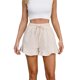 thumbnail image 1 of Pantalones Cortos Casuales Pantalones cortos casuales para mujer Pantalones cortos sueltos de lino y algodón a la moda (Blanco XXL) Ygjytge para Mujer Blanco T S, 1 of 7