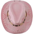 thumbnail image 2 of Straw Cowboy Hat Men Cowgirl Hats Women Sun Hat Sombreros Vagueros Classic Western Accents, 2 of 7