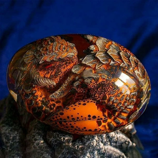 Lava Dragon Egg Ornamental Collection Decor Dinosaur Egg Statue