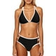 thumbnail image 3 of WILLBEST Traje de Baño Mujer Dos Piezas 2025, Traje de Baño de Dos Piezas con Camiseta Sin Mangas de Color Liso para Mujer, conjunto de Bikini Sexy, 3 of 3