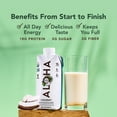 thumbnail image 3 of ALOHA Organic Plant-Based Protein Drink – Coconut | 18g Protein, 5g Sugar, 3g Fiber | 11 fl oz (12 pack), 3 of 5