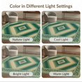 thumbnail image 7 of ODIKA Southwestern Zigzag Geometric Stripe Border Gradient Cream Ombre Refined Foldable Easy Care for Queen Size Bedroom, Under Bed, Master Suite, 7 of 7