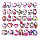 thumbnail image 4 of Juego de 4 dijes de dibujos animados para zapatos, accesorios de sandalias Jibz de PVC, rosa, Sanrio Kuromi y Hello Kitty, 4 of 4