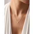 thumbnail image 4 of ChicSilver Heart Initial Letter A-Z Pendants Necklaces for Wife Girlfriend Her 14K Gold Plated Women's Dainty Necklace Ideal for Daily Wear Birthday Gift, 4 of 8