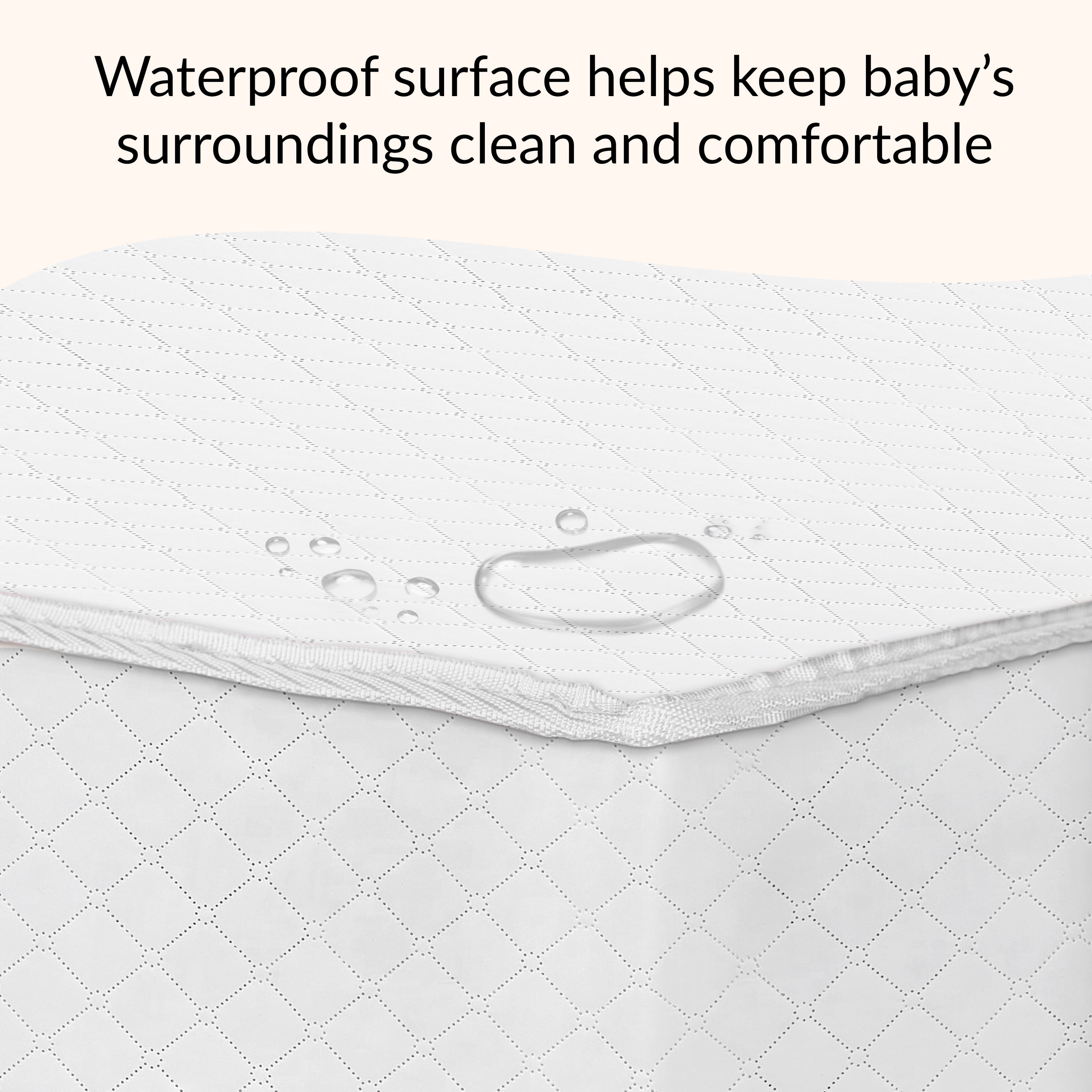 Dream On Me Snug Support Crib and Toddler Mattress, White