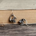 thumbnail image 6 of GKNET 925 Sterling Silver Big Skull Drop Dangle French Wire Earrings Gothic Vintage, 6 of 9