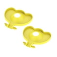 thumbnail image 1 of Oleegame 2PC Shower Soap Dish With Hook Silicone Sink Faucet Pad Drip Protector Splash Countertop Rubber Drying Mat Sink Splash Guard For Kitchen Bathroom Bar Countertop Protect Yellow, 1 of 7