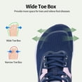 thumbnail image 3 of FefiYo Women's Wide Toe Box Orthotic Walking Shoes Arch Support Plantar Fasciitis Roseblue US 6, 3 of 7