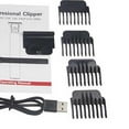 thumbnail image 4 of , USB Rechargeable Hair Electric Beard for Men Family, Professional Haircut Machine LED Display 4 Guide Combs - Black, 4 of 4