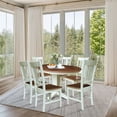 thumbnail image 2 of International Concepts 36" Solid Wood Round Extension Dining Table with 6 Chairs, 2 of 4