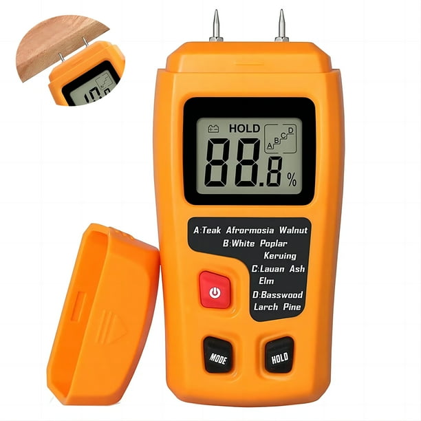 Handheld Wood Moisture Test Meter LCD Moisture Tester for Wood Moisture