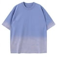 thumbnail image 4 of Birdeem Shirts for Men Mens Summer New Ice Silk Loose Gradient T-Shirt, 4 of 9