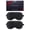 02-black & Black, variant on 100% Real Mulberry Silk 2 Pack Sleep Mask, Natural Pure Silk Eye Masks with Adjustable Strap for Sleeping, Block Light Eye Sleep Shade Cover, Reduces Puffy Eyes Traveling Gifts
