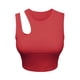 thumbnail image 2 of Correr camisetas sin mangas para las mujeres Sexy Hollow Sin mangas Cuello redondo Color sólido Tirantes Tight Slim Slim Backless Chaleco Body Shaping Ropa interior (Red, M), 2 of 6