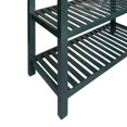 thumbnail image 3 of FurniFact Hunter Green Kitchen Island Table with Storage, Drawer, 2 Open Counter Shelves, 3 of 9