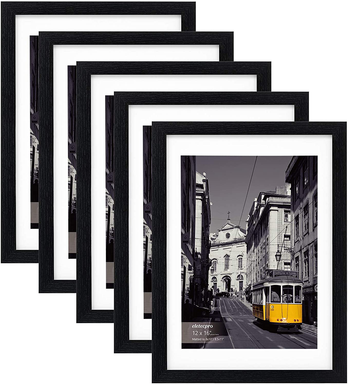 White Black 10pcs Photo Picture Frames Wall Hanging Decor Poster College Frame 