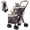 Pink, variant on Foldable Pet Stroller for Dogs and Cats
