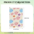 thumbnail image 2 of Golf Towel, Artistic Cute Cartoon Pig Microfiber Waffle Golf Towels for Golf Bag with Carabiner Clip Golf Rag 24x16in, 2 of 8