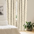thumbnail image 3 of Ambesonne Flower 4-Panel Curtains, Romantic Orchid Branches, 56"x95", Champagne and Olive Green, 3 of 4