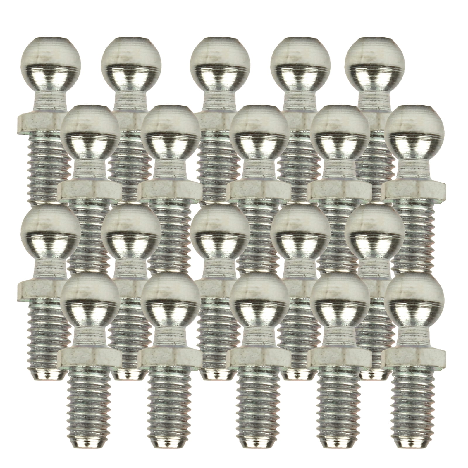 Qty 20 Ball Studs 8Mm , M6 x 1.00 Zinc Thread Automotive Marine