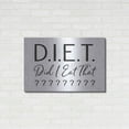thumbnail image 3 of Luxe Metal Art 'Did I Eat That?' by lettered & lined, Metal Wall Art, 36"x24", 3 of 9