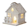 thumbnail image 1 of Colgante de de Navidad, casa con nieve navideña, regalo de Navidad para mujeres y hombres, adornos navideños de madera para festivales Estilo E, 1 of 8