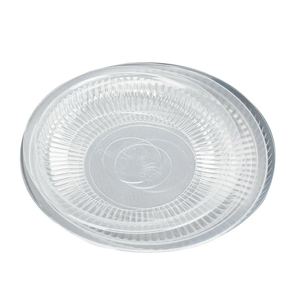Omeite Disposable plastic transparent round plate plastic dinner plate fruit plate (small round plate) 30pcs/pack