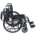thumbnail image 3 of Drive Medical Fauteuil Roulant Pliant Léger Bleu avec Siège de 20 Pouces, 3 of 8
