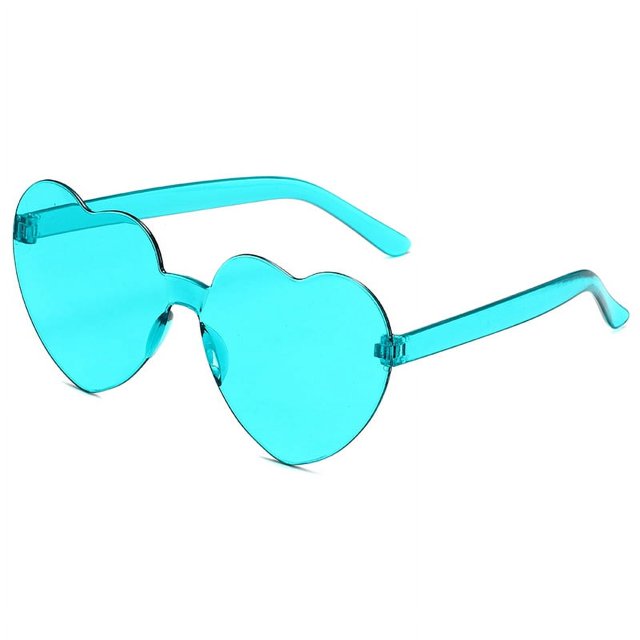 Gafas de sol transparentes de gelatina de color love para hombres y mujeres, gafas de sol con forma de corazón de melocotón, gafas de sol con forma de corazón
