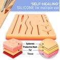 thumbnail image 3 of Amdohai Suture Practice Pads 3 Layer with 14 Wound 5x7", Suture Practice, 3 of 6