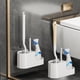 thumbnail image 1 of onlyliua Promoción de Temporada Cepillo de Baño con Cerdas Duras, Kit de Cepillo para Cuenco de Limpieza de Baño, Cepillo Limpiador de Inodoro Moderno y Compacto, Cerdas de Mango Largo para Baño, 1 of 6