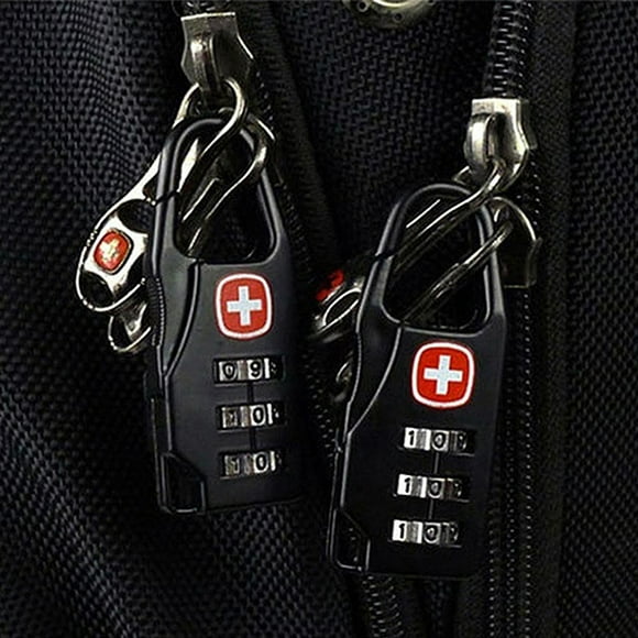 Peggybyg Alloy Safe Combination Code Number Lock Padlock for Luggage Zipper Backpack