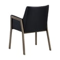 thumbnail image 5 of Sunpan Bernadette 18" Modern Faux Leather Dining Armchair in Black, 5 of 8