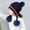 Navy, variant on SGFCWSX Boys Girls Winter Knit Hat with Earflap Kids Fleece Windproof Warm Beanie Caps Beige Free Size