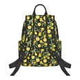 thumbnail image 3 of Daiia Lemon Fruits Flowers Leaves School Backpack for Men and Women Lightweight Backpack Durable Backpack Water-Resistant,Travel,Work Bag, 3 of 9