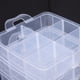 thumbnail image 5 of Clear Plastic Jewelry Bead Container 3 Layers Storage Box for Craft Supplies, 5 of 11
